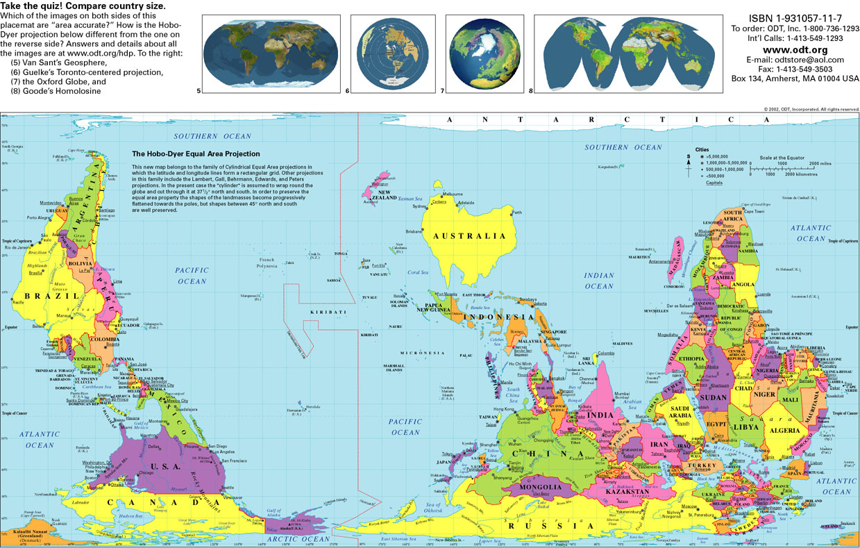 carte du monde australienne - Image